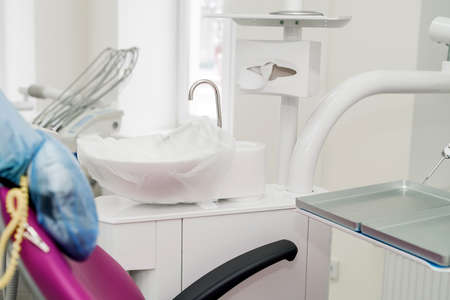 Stomatological equipment in dentistry close up.の写真素材