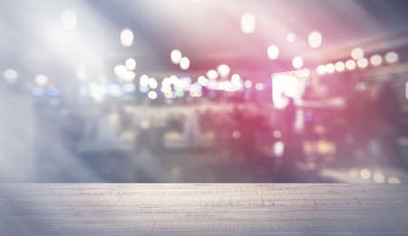 Defocused abstract lights for backgroundの写真素材