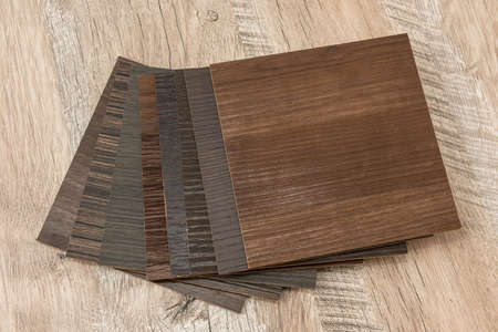 wood material catalog for design on desk. Surface plank collection. natural floor decoration for...