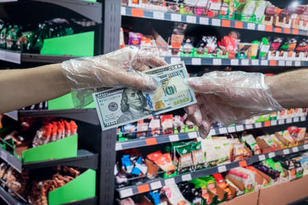 concept of shopping in a supermarket.の写真素材