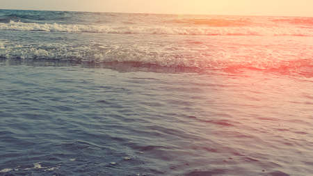 light summer wave on the sea close up. background