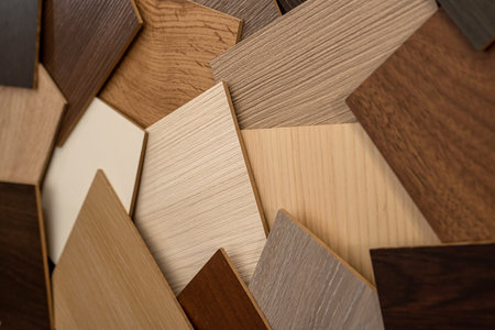 vinyl wooden samples with different type of wood texture for design