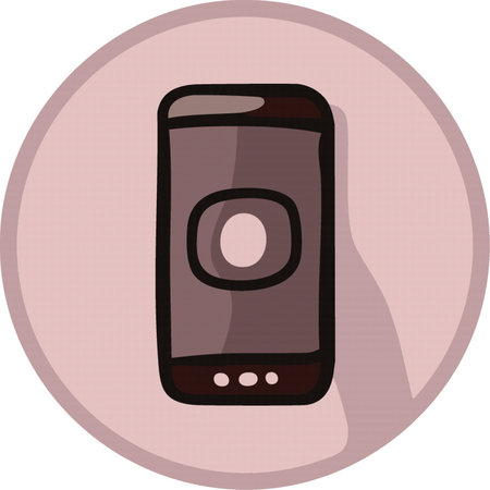 modern smartphone mobile vector isolated on white 10 epsのイラスト素材