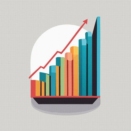 Business graph and chart vector diagram report illustration 10 epsのイラスト素材