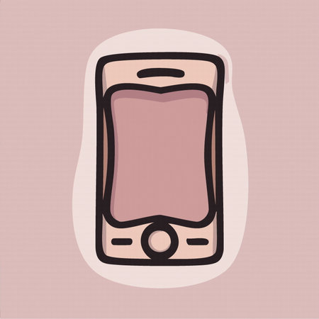 Modern smartphone display device vector 10 eps  cellphone illustrationのイラスト素材