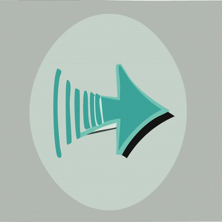 Arrow vector icons illustration on grey isolated, object