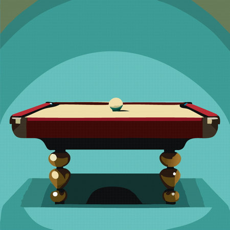 billiard table with balls vector illustration sport conceptのイラスト素材