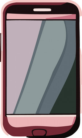 Modern smartphone display device vector 10 eps  cellphone illustrationのイラスト素材