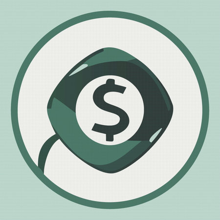 Green dollar sign icon Vector illustration 10 eps, finance conceptのイラスト素材