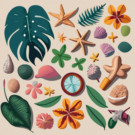 Tropical succulent garden jungle illustration vector 10 epsのイラスト素材