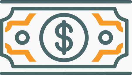 cartoon dollar sign icon, dollar bill symbol  bank currency illustration vector