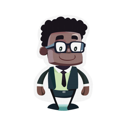 Cartoon business man hold dollar sign in hand  vector illustration 10 epsのイラスト素材