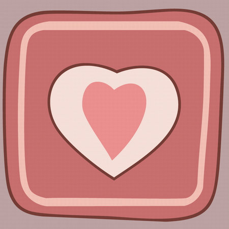 romantic red shape heart vector, illustration 10 epsのイラスト素材