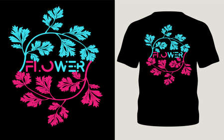 floral style t-shirt designs for t-shirt, business backgroundのイラスト素材
