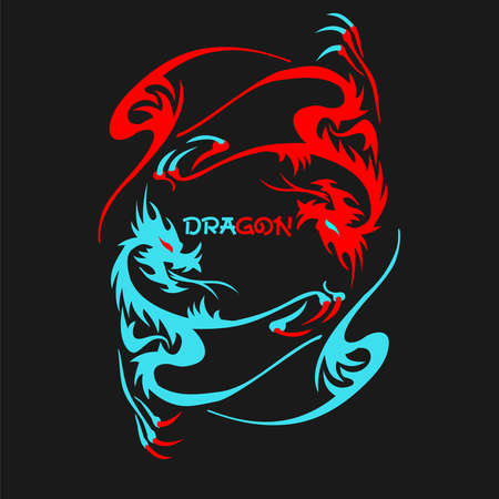 Dragon Graphic t-shirt design high quality print ready t-shirt design, this artwork can be used for digital printing and screen printingのイラスト素材