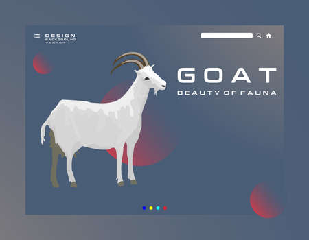Abstract goat animal background design for magazine website magazine advertisement wallpaper business business abstract poster backgroundのイラスト素材