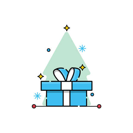 Gift box Vector illustration isolated on white background from event collection.のイラスト素材