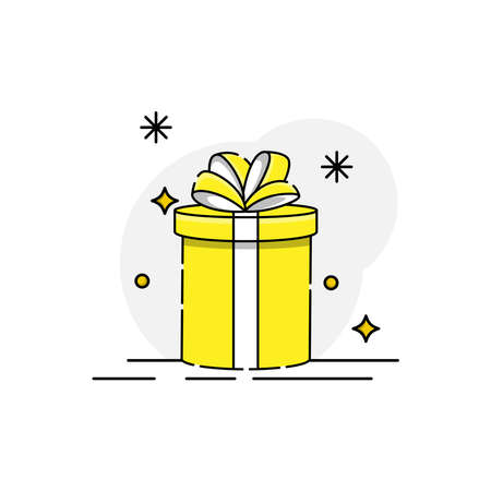 Gift box Vector illustration isolated on white background from event collection.のイラスト素材