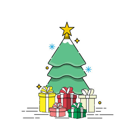 Gift box Vector illustration isolated on white background from event collection.のイラスト素材