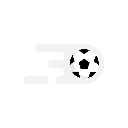 Soccer ball vector icon flat style illustration for web, mobile, logo, application and graphic design. Ball Icon Vector, Soccer ball vector icon simple sign and modern symbol.のイラスト素材