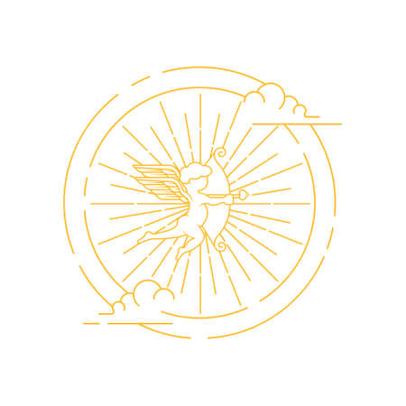 Cupid icon . Simple Cupid Arrow , Cupid logo. Love icon sign. Cupid icon vector, Love Hearts, Cupid icon vector isolated on white background. Cupid icon art. Cupid icon eps. Cupid icon Image. Cupid icon logo. Cupid icon sign. Cupid icon flat. Cupid icon design.のイラスト素材