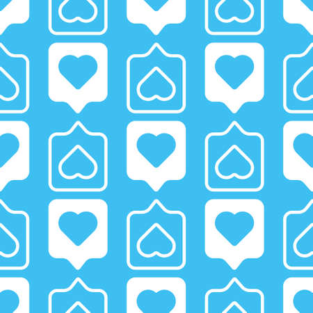 Valentine's day seamless pattern vector illustration. seamless vector pattern of hearts with simple...