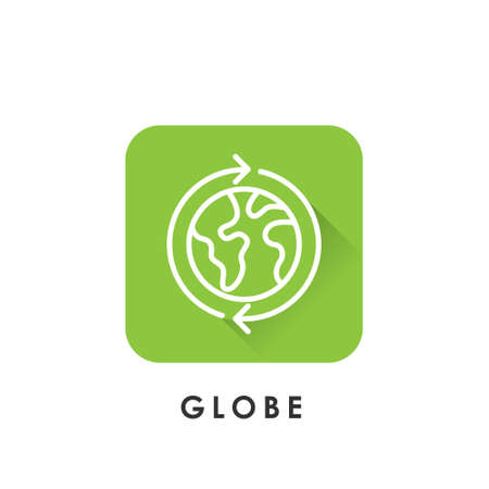 World globe Icon isolated on white background, globe Icon, globe Icon Vector, globe vector, globe...