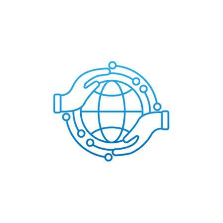 Globe icon vector design illustration. Globe vector illustration for website, mobile, graphic elements, logo, app, UI. Globe icon isolated on white background.のイラスト素材