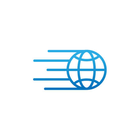 Globe icon vector design illustration. Globe vector illustration for website, mobile, graphic elements, logo, app, UI. Globe icon isolated on white background.のイラスト素材