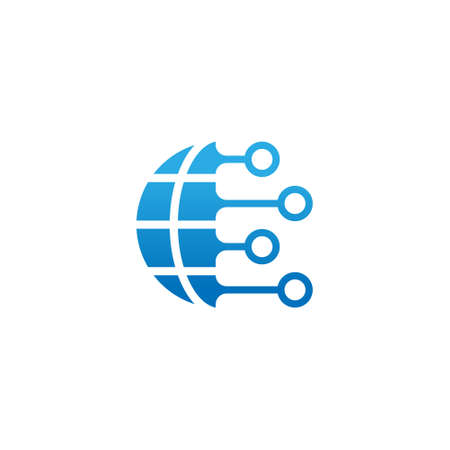 Connection icon vector design illustration. Connection vector flat icon symbol for website, logo, graphic elements, app, UI. Connection icon isolated on white background.のイラスト素材