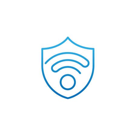 WiFi icon vector design illustration. WiFi vector flat icon symbol for website, mobile, logo, graphic elements, app, UI. WiFi icon isolated on white background.のイラスト素材