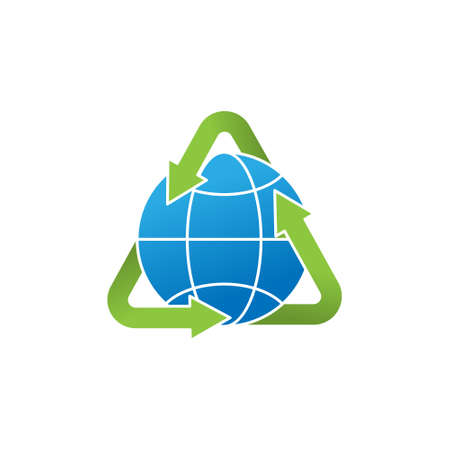 Ecology icon vector design illustration. Eco Friendly symbol icon sign for logo, web, app, graphic elements, UI. Ecology icon isolated on white background.のイラスト素材