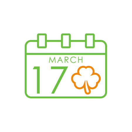 St. Patricks flat icon vector illustration. St. Patricks Day icon design isolated on white background. St. Patrick's Day vector icon trendy flat symbol for website, sign, mobile, app, UI.のイラスト素材
