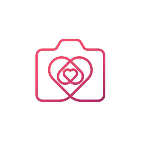 Camera Logo icon Vector Illustration. Photo Camera logo design vector template. Trendy Camera flat design vector for website, symbol, logo, icon, sign, app, UI.のイラスト素材