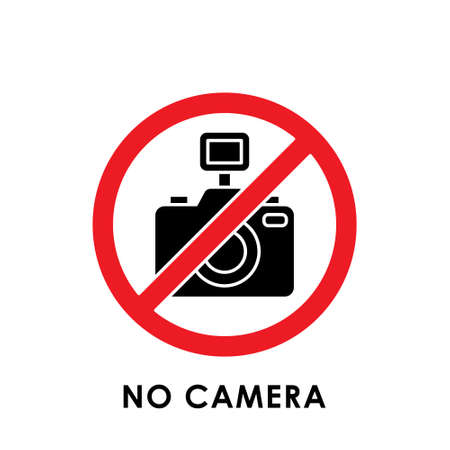 Camera Icon Logo Vector Illustration. Photo Camera icon design vector template. Trendy Camera icon flat design vector for website, symbol, logo, icon, sign, app, UI.のイラスト素材