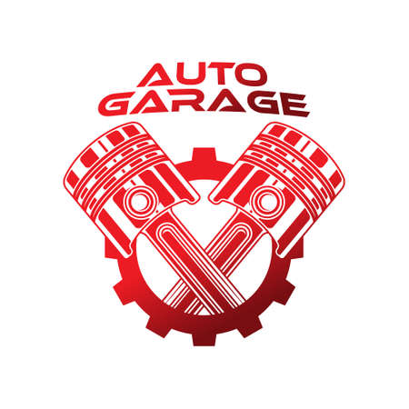 Auto Car Service Logo icon Vector Illustration template. Modern Car Service vector logo silhouette design. Abstract Car logo vector illustration for car repair, dealer, garage and service.のイラスト素材