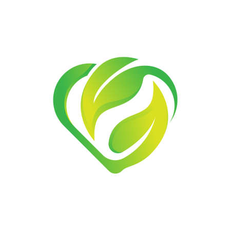 Leaf Logo design vector illustration. Abstract Leaf Logo vector in creative design concept for nature, agriculture and farm business. Tree Leaf Logo, icon, sign and symbol vector design illustrationのイラスト素材