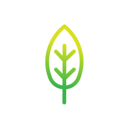 Leaf icon design vector illustration. Abstract Leaf icon vector concept for nature, agriculture and farm business. Green Tree Leaf Logo, icon, sign and symbol vector design illustration.のイラスト素材