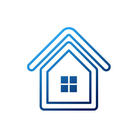 Home Logo icon vector design illustration. House logo design concept for Home, Real Estate, Building, Apartment, construction and architecture business. Modern Home design for Logo, icon, branding.のイラスト素材