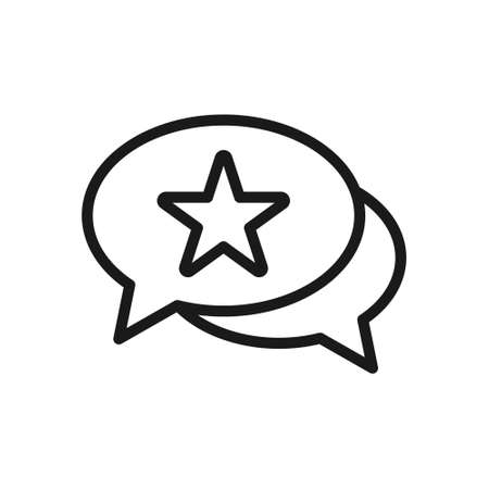 Rating, Review, or feedback icon vector illustration. Customer rating icon vector design template. Customer Review Feedback with Star vector icon design for website, symbol, logo, sign, app, UI.のイラスト素材