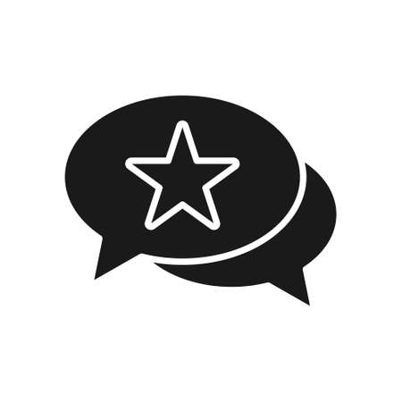 Rating, Review, or feedback icon vector illustration. Customer rating icon vector design template. Customer Review Feedback with Star vector icon design for website, symbol, logo, sign, app, UI.のイラスト素材