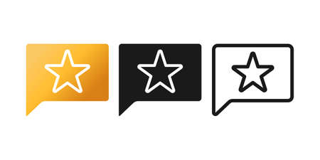 Rating, Review, or feedback icon vector illustration. Customer rating icon vector design template. Customer Review Feedback with Star vector icon design for website, symbol, logo, sign, app, UI.のイラスト素材