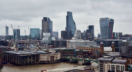 view of City of London from skyscraperの写真素材