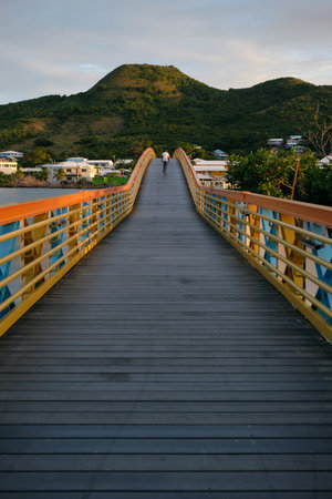 Puente de los enamorados, Providencia Island, Colombia. High quality photo