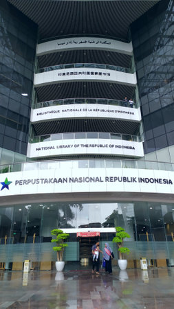 potrait of national library of the republic of indonesiaのeditorial素材