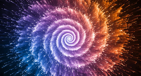 Abstract fractal. Fractal art background for creative design. Decoration for wallpaper, desktop, poster, cover booklet. Print for clothes, t-shirt. Creative illustration for designの素材