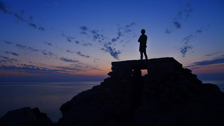 sunset in Menorcaの写真素材