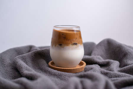 Delicious coffee in a glass