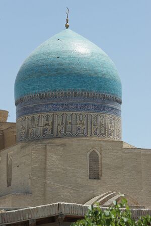 Mosque Kalon, worth point of seeing in Bukhara, silk road, Uzbekistan, Asiaの写真素材