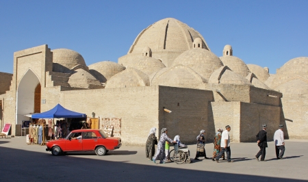 Bukhara, Uzbekistan, May 2012: Traditional markets of Bukharaのeditorial素材